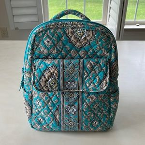 Vera Bradley Teal Paisley Quilted Backpack!